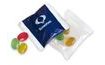 Promotional flow-wrapped sweets (3 pcs) in a bag with your design/logo – from 3,000 pcs