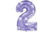 Fóliový balón číslice FIALOVÁ - LILA 102 cm - 2
