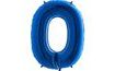 Balloon foil numerals BLUE - BLUE 115 cm - 0