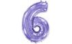 Balón foliový číslice FIALOVÁ - LILA 102 cm - 6