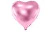 Foliový balón srdce světle růžové - Svatba - Valentýn - 45 cm