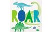 Dino Paper Napkins - Blue-Green - 32x32 cm, 16 pcs