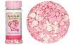 Rózsaszín és fehér cukor díszítés Baby Girl 50g - lány