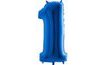 Balloon foil numerals BLUE - BLUE 115 cm - 1