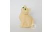 Pressed Animal Figure – 3D White Kitten