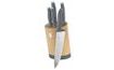 Bamboo Knife Set with Stand, 6 pcs - Aspen Collection