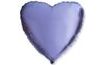 45 cm LILA Heart Foil Balloon