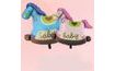 Balloon foil rocking horse 90 cm