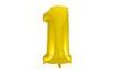 Balloon foil digits gold - Gold 115 cm - 1