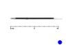 Refill 10.7/3.5 cm tip 0.7 mm blue (transparent body) 5400185