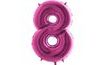 Balloon foil numerals pink - Pink 115 cm - 8