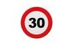 Traffic Sign Plates 30 - 23 cm - 8 pcs/pack