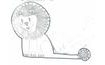 Süti kiszúró forma- ülő oroszlán