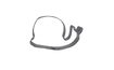 Snail cookie cutter - stainless steel 8 cm