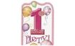 1st Birthday Invitations 8 pcs pink