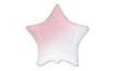 Balón fóliový hvězda ombré - růžovobílá - 48 cm