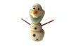 Sněhulák - marcipánová figurka na dort