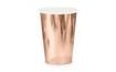 Papierové poháre, ružovo zlaté - rose gold, 220ml, 6 ks