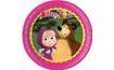 Masha and the Bear Paper Plates - 23 cm - 8 pcs - ECO