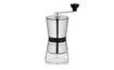 Coffee grinder with ceramic stones stainless steel/glass - eight-speed silver