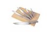 6-Piece Knife Set with Cutting Board - Taupe Collection