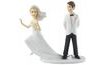 Bride on the run - wedding figurines for cake