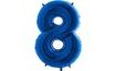 Blue Foil Number Balloon 115 cm - 8