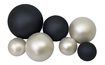Čokoládové gule čierno-biele perleťové
