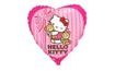 45 cm Hello Kitty Foil Balloon with Teddy Bears