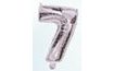 Balloon foil numerals silver 35 cm - 7 (NELZE PLNIT HELIEM)