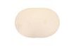 Oval plastic placemat 45x30 cm cream