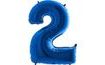 Blue Foil Number Balloon - 115 cm - 2
