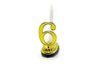 Birthday cake set - digits 6 and candle