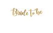 " Bride to be " Garland in Gold 80 x 19 cm - Bachelorette Party