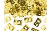 Metalické konfety číslo 50 - zlaté - 15 g