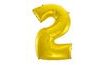 Balloon foil digits gold - Gold 115 cm - 2