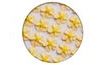 Cukor dekoráció - 35 db sárga sodrott virág