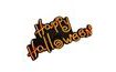 LED Neon Light Sign - Happy Halloween - Orange