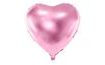 Foliový balón srdce světle růžové - Valentýn - Svatba - 60 cm