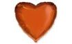 45 cm Orange Heart Foil Balloon