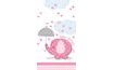 Ubrus umbrellaphants "Baby shower" - Lány 1,37 m x 2,13 m