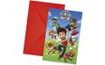 PAW PATROL Invitations with Envelopes - 6 pcs