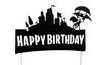 Cake topper Fortnite City - Happy Birthday