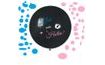 Latex balloon with the inscription " Boy or girl ? " (+ confetti) - Gender reveal - Baby shower - 80 cm