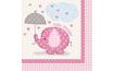 Szalvéta Umbrellaphants "Baby shower" - Lány / Girl 16 db
