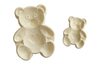 Two bears - marzipan mould and modelling materials