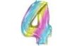 Fóliové balóny s číslami Dúha 115 cm - 4