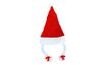 Vianočná čiapka s vrkočom - Santa
