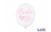 Balónky latexové s růžovým nápisem "Bride to be" - Rozlučka se svobodou - 30cm - 6 ks