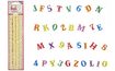 Alphabet & Numbers Tappits Carnival for cake decorations